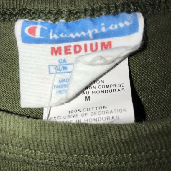 Men’s Green Champion Long Sleeve - Medium - Picture 3 of 3